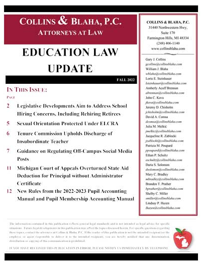 Education Law Update Fall 2022 1