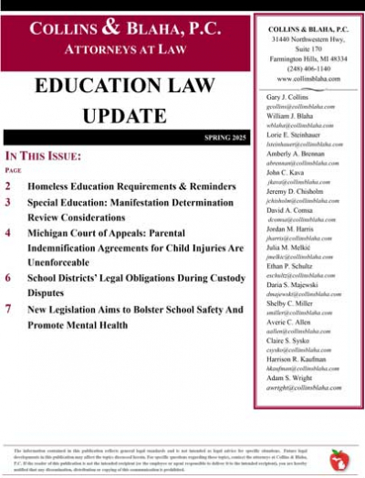 Education Law Update Spring 2025